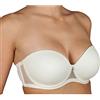 Selene, Reggiseno Donna a Fascia, con Coppe Pre-Formate, Ferretto e Trasparenze, Spalline Inseribili, Collezione Esmeralda, Colore Avorio, Taglia 2C