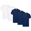 Fruit of the Loom Original T. - T-shirt da uomo, confezione da 5, XL
