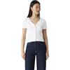 Levi's Donna T-Shirt Muse Tee con Scollo a V, a Costine, Bianco (White +), XXS