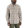 Carhartt Loose Fit Heavyweight Flannel Long Sleeve Plaid Shirt vestibilità Ampia, Colletto con Bottoni, Manica Lunga, Polsino Doppio Polsino a Botte, Camicia di Flanella Scozzese Uomo (Pacco da 1)