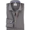 Olymp Uomo Camicia Business a Maniche Lunghe Level Five,Body Fit,Royal Kent,Anthrazit 67,37