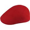 Kangol Coppola 504 Pepe Donna/Uomo - Cappellino da Uomo Berretto Piatto in Lana con Visiera Estate/Inverno Primavera Estate Autunno Inverno - S (54-55 cm) Rosso