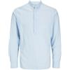 JACK & JONES Jjebreeze Half Placket Shirt LS Camicia a Maniche Lunghe, Blu Chambray, XL Uomo