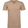 RAGMAN 2 T shirt Uomo Confezione doppia Bodyfit con scollo a V, beige., M