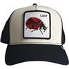 Goorin Bros. GOORIN BROS Goorin Bros. The farm, Cappellino trucker da uomo, cappello da baseball in tessuto a rete con chiusura a scatto, Taglia unica Regolabile Style: THE LADY BUG Taglia Unica Bianco Bianco Nero