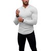 Agilelin Magliette Costine da Uomo,T-Shirt Manica Lunga/Corta,Maglia Piccolo Collo a V
