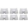 Enrico Coveri 6 Boxer Uomo Cotone bielastico Art. EB1000 Elastico Esterno (5/L, Bianco)