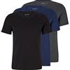 BOSS Maglietta da uomo RN 3P Classic Set con TRE T-shirt in cotone con logo ricamato, 497 Nero/Antracite/Navy, XL