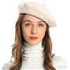 ZLYC Donna Lana Basco Scozzese Stile Francese Berretto