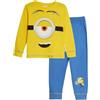 Minions Novelty, 100% Cotone Pigiama a Maniche Lunghe, Yellow/Blue, 2-3 Anni: 98cm, Giallo