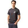 Wrangler Maglietta da Uomo Small Graphic Tee, Nero Sbiadito, L