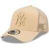 New Era Trucker cap York Yankees Beige Kinder Fan Baseball gebogener Schirm Teamlogo - Youth