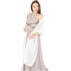 BlackButterfly Stola Donna Chiffon Cerimonia, Bianco, Taglia unica
