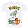 Pokémon Kids - Original Trio Unisex T-Shirt Bianco 140 100% Cotone
