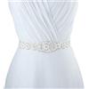 CHIC DIARY Cintura con strass da donna, per matrimonio, fascia da sposa, cintura in vita, per abito da sera