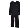Navigare Pigiama Uomo Taglie Forti 56/58/ 60 Cotone Interlock Serafino Art14258B (Navy - 56 / 3XL)
