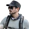 Pyrafox Cappello militare impermeabile da uomo, a tesa corta, traspirante, regolabile, classico, cappello da baseball, Taglia unica