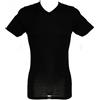 RAGNO Camiciola Uomo t-Shirt Intima Scollo V Manica Corta Wool & Silk WSK Articolo 601598 Lana e Seta, 020 Nero, 5-Quinta (EU L - F 4 - USA M - GB 36)