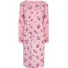i-Smalls Camicia da notte da donna in pile termico super morbido a maniche lunghe floreale da notte