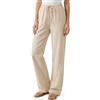 Zylioo Pantaloni alti in lino da donna, 1,8 m, leggeri, vestibilità rilassata, pantaloni casual per donne alte a vita alta gamba dritta