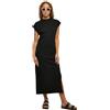 Urban Classics Abito da Donna Lungo Allungato, Nero, XS
