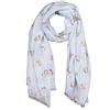 Wrendale Designs by Hannah Dale - Sciarpa - 70cm x 190cm, Blu - Porcellino d'India, 70cm x 190cm