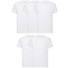 Fruit of The Loom T Logo - Maglietta da Uomo, Confezione da 5, Colore: Bianco