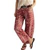 loveimgs Jeans da Donna a Gamba Larga in Denim Boyfriend