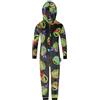 Teenage Mutant Ninja Turtles - Tutina in pile per bambini TMNT, Nero , 6-7 Years