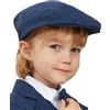 mintgreen Berretto NeonatoBambino, Maschietti Cappello Piatto Battesimo Signore Berretto Cappello, Blu Navy, 3-6 Mesi, 44