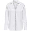 ONLY Rhinestone Shirt Wvn Onlnilda Alva-Maglietta con Strass, Bianco, M Donna