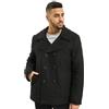 Brandit Pea Coat Uomo Giacca in stile uniforme nero Regular