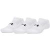 Under Armour Uomo Confezione Da 3 Calzini Performance Tech No Show, White, M