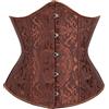 Kelvry Corsetto sottoseno da donna in raso con lacci Plus Size S-6XL