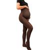 sofsy Collant Premaman Cappuccino 50 Denari Strutturate Ed Elasticizzate | con Supporto per il Pancione e Compressione Media per Gravidanza | Taglia L