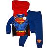 DC Comics Superman Pigiama con Mantello Staccabile per Bambini - 3-4 Anni: 104cm