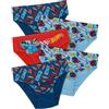 Hot Wheels Confezione da Cinque Slip Cars in 100% Cotone, Multicolore, 2-3 Anni