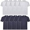 Fruit of the Loom - Iconic Tee, Lightweight Ringspun Tee, 5 Pack, T-Shirt Uomo