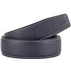 Vatee's Cintura di ricambio in vera pelle delle donne/uomini senza fibbia 32mm Larghezza 115cm Lunga Blu scuro