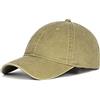 Zylioo Berretto da baseball XXL per teste grandi, morbido cappello da papà lavato con corona, berretto oversize in denim per uomo donna golf, viaggi, uso quotidiano, Cachi, L