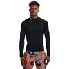 Under Armour ColdGear Compression Mock Uomo, Nero (001)/Bianco., 3XL