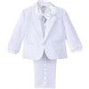 Lito Angels Children's Apparel Lito Angels Completo Elegante per Bambino Bimbo Neonato Maschio, Smoking per Matrimonio Cerimonia, Blu Reale/Nero/Avorio/Bianco