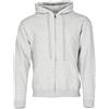 Fruit of the Loom - Zip, Felpa con cappuccio, Uomo, Grigio (Heather Grey), Large