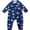 Swimbubs Bambino UV Costume da Bagno Ragazzi Sunsuit Costumi da Bagno Ragazze Protezione Solare Rash Guard Vest Bambino UPF50 Muta, Balena Blu., 3 Mesi