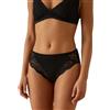 JADEA 530 - 12 Paia di Slip Donna in Cotone Modal con Bordo Smerlato ed Elegante Pizzo Anteriore e Posteriore - Intimo Confortevole, Morbido e Raffinato, Nero, TG 6
