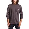 Carhartt Maglietta A Maniche Lunghe con Tasca Grande E Alta K126 T-Shirt da Lavoro Uomo (Pacco da 1)