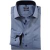 Olymp Uomo Camicia Business a Maniche Lunghe Modern Fit,Marine 18,41