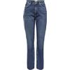 ONLY Bestseller A/S Onljaci MW Straight DNM Cro209 Noos Jeans, Medium Blue Denim, 30W x 30L Donna