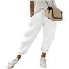 ENENEN Pantaloni Casual Donna Tinta Unita Coulisse Cotone e Lino Multi-codice Pantaloni Casual Chinos