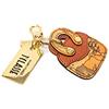 ALVIERO MARTINI 1a CLASSE Ciondolo portachiavi con anello e gancio, cuciture a tono e targhetta con logo. 7x6 cm Non definito 0010 NATURAL